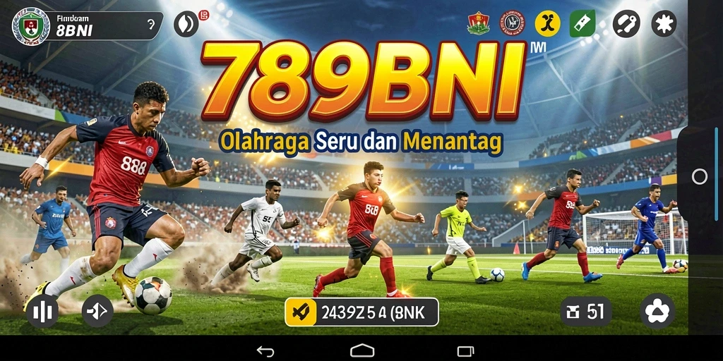 Tampilan gameplay seru dari 789BNI yang menampilkan aksi olahraga menarik.