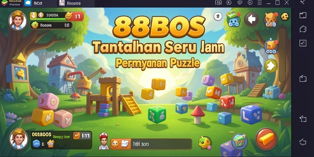Screenshot gameplay 88BOS menampilkan tantangan puzzle yang mendebarkan.