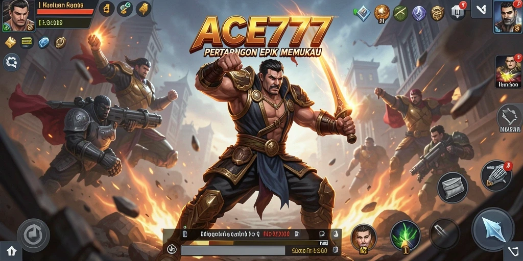 Tangkapan layar gameplay ACE777 yang dinamis dan penuh aksi