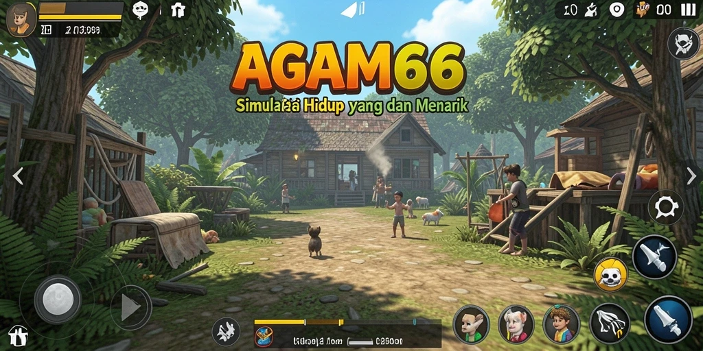 Tangkapan layar utama AGAM66 menampilkan berbagai aksi gameplay yang seru dan interaktif.