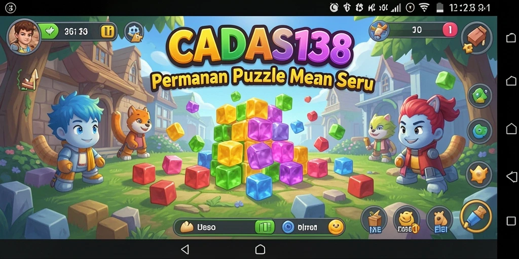 Tampilan gameplay CADAS138 yang menarik dalam bentuk puzzle.