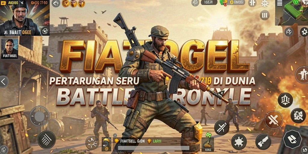 Screenshot menampilkan aksi seru dalam pertempuran Battle Royale.