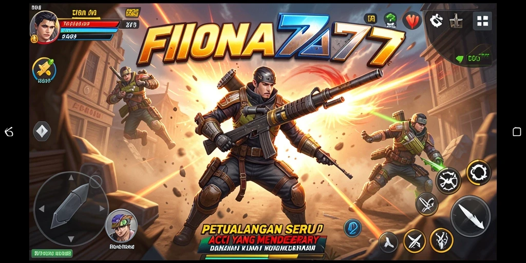 Tampilan gameplay seru dan mendebarkan di FIONA77.