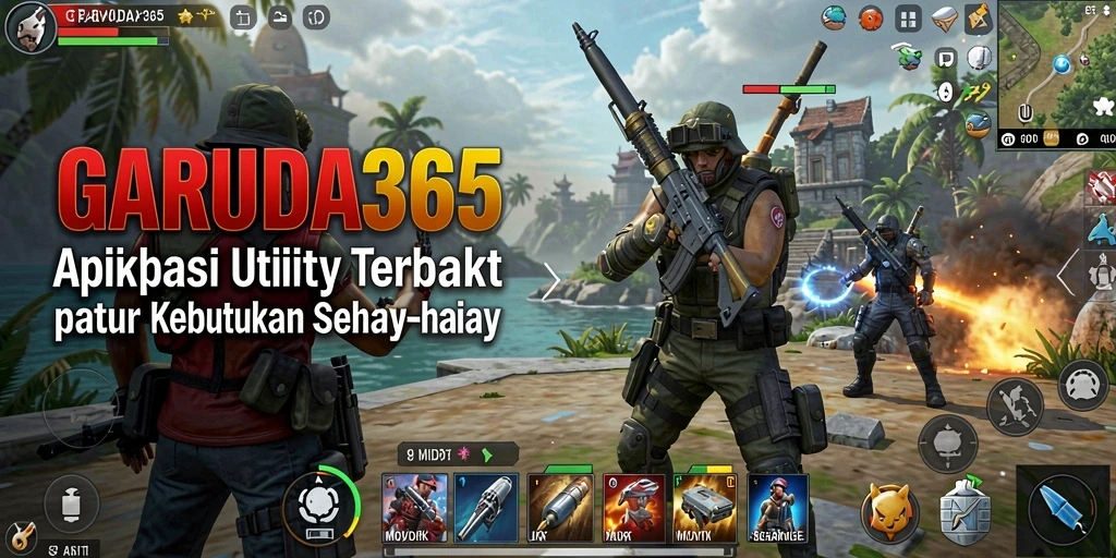 Tampilan antarmuka GARUDA365 yang bersih dan modern.