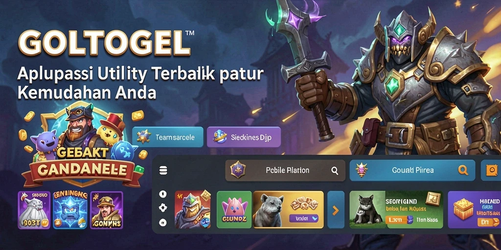 Tampilan utama aplikasi GOLTOGEL yang intuitif dan ramah pengguna.