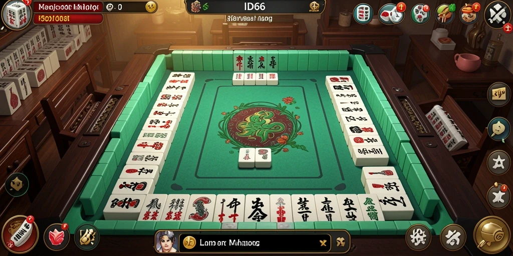 Screenshot gameplay ID66 menampilkan momen menarik dari permainan Mahjong.