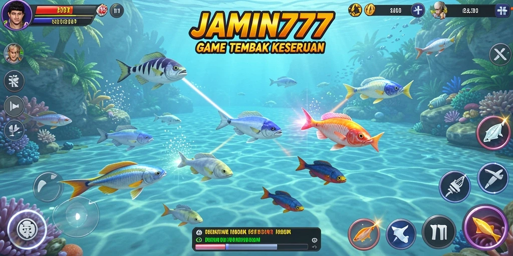 Gameplay seru saat menembak ikan di JAMIN777.