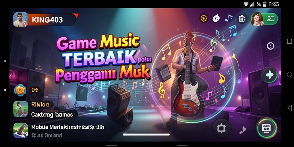 Tampilan gameplay KING403 yang seru dan interaktif di layar utama.