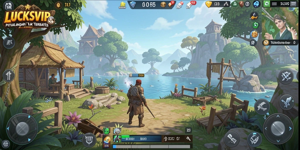 Tampilan gameplay yang mendebarkan dalam dunia terbuka LUCKSVIP.