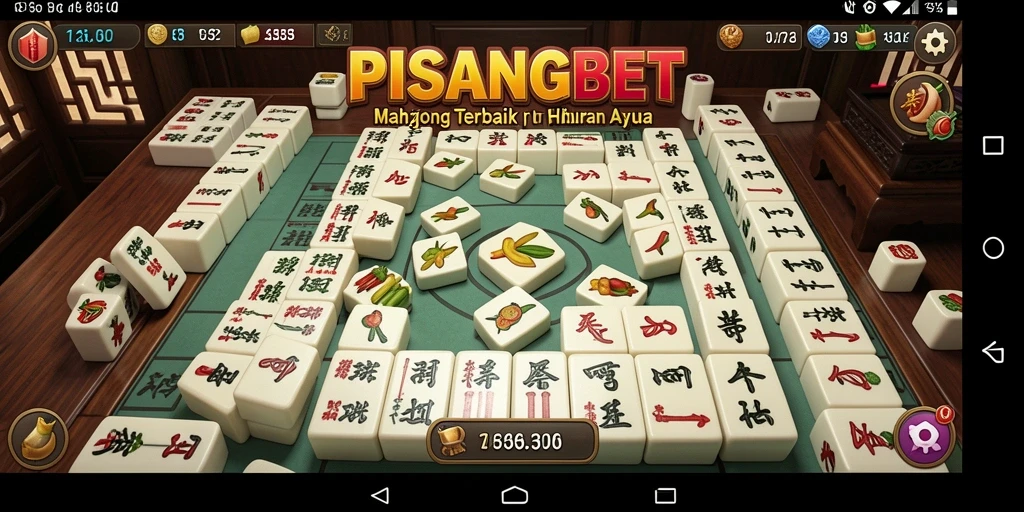 Tampilan gameplay seru dalam permainan Mahjong PISANGBET.