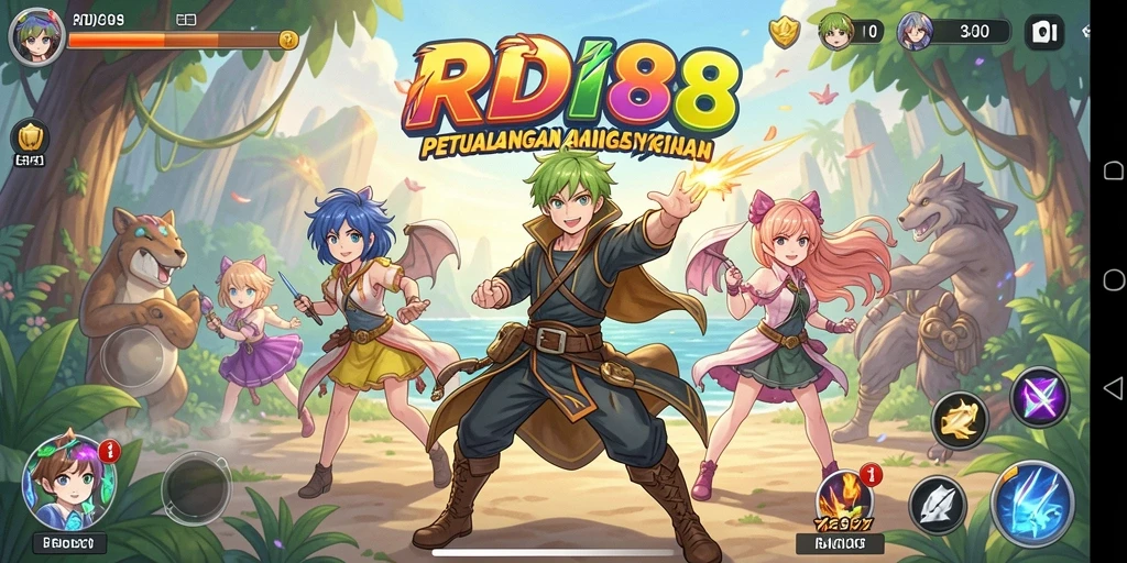 Tampilan gameplay yang memukau dalam RDI88, penuh aksi dan strategi.