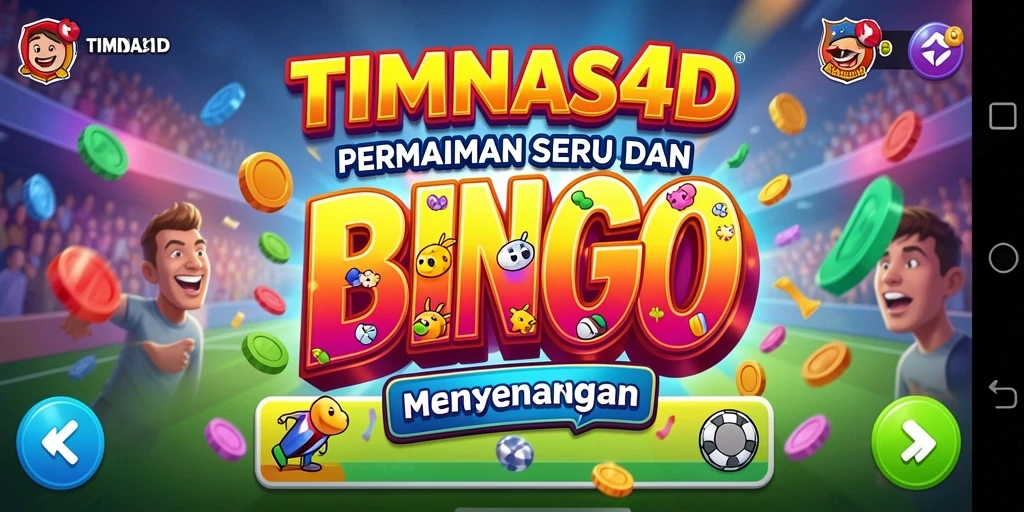 Tampilan seru permainan Bingo di TIMNAS4D dengan interaksi real-time.