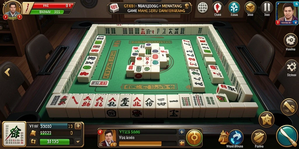 Tampilan gameplay Mahjong yang seru dan menantang di YY123.