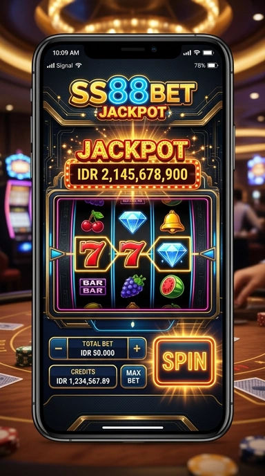 Tampilan utama aplikasi ss88bet dengan navigasi yang mudah.